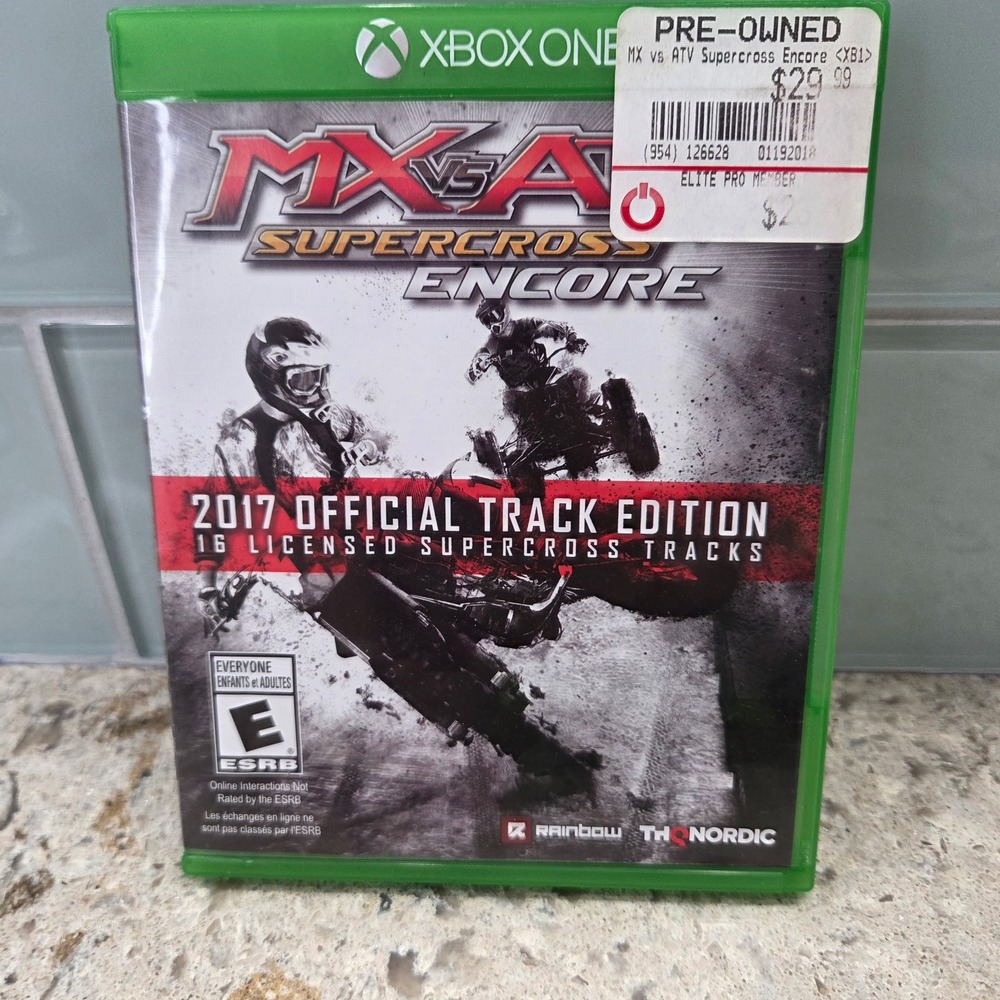 MX vs ATV Supercross Encore‎ Xbox One 2017 Official Track Edition Game